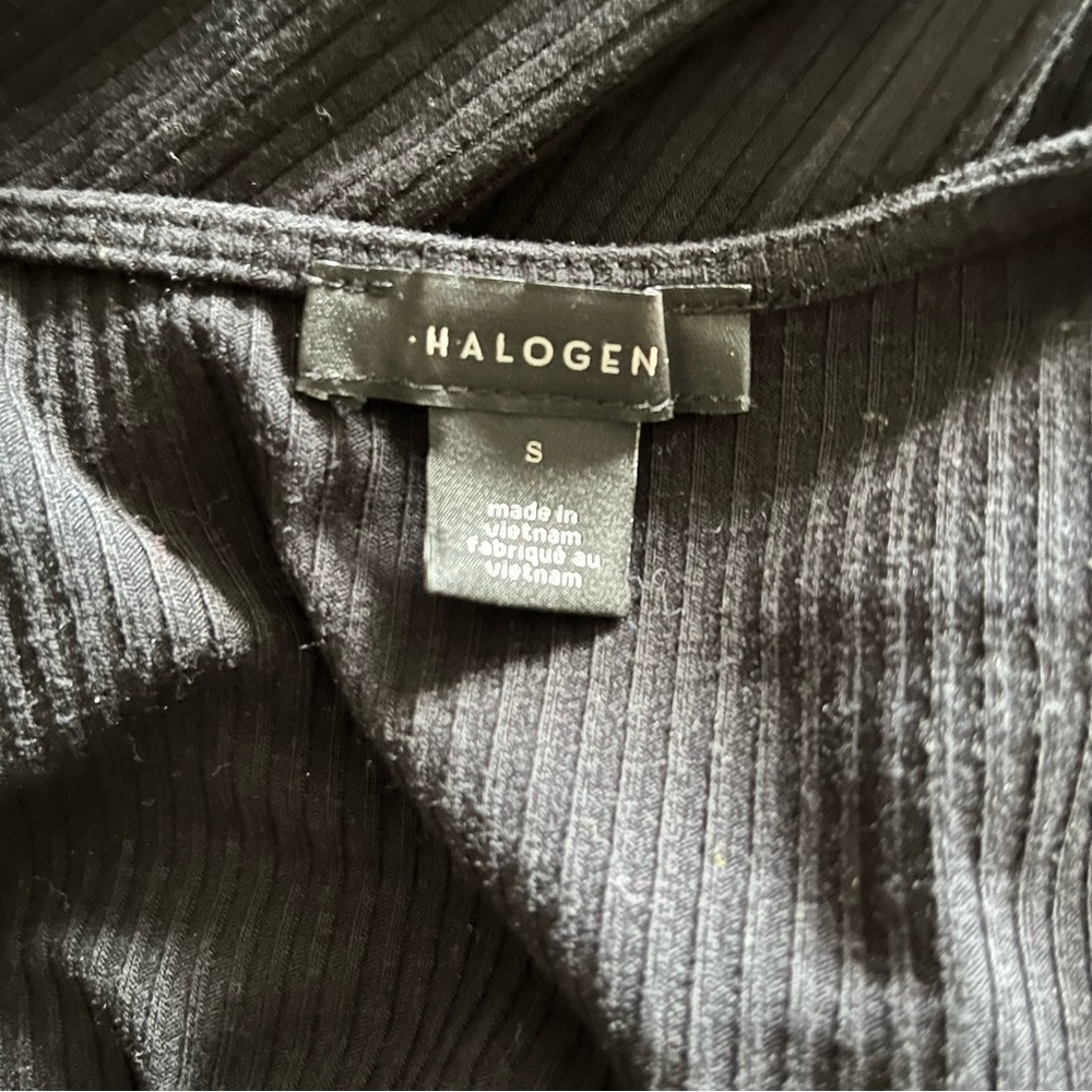 Halogen Black Long Lined Button Down Cardigan Siz… - image 3